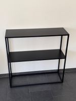 wie neu Metall Konsolentisch mit Ablage