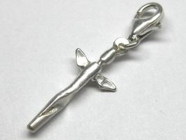 Engel EINZELSTÜCK / Anhänger aus reinem Silber 999