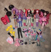 Ein großes Set mit Monster High-Puppen und Zubehör