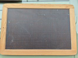 Alte Rechen-Tafel, Schiefertafel mit Holzrahmen