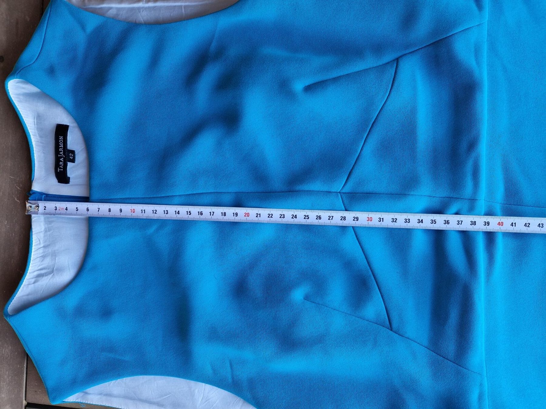 Tara Jarmon Vestiti: Magnifique robe Tara Jarmon. Turquoise. Taille 42. – Usato da Gryon venduto da dra_qxh2 3
