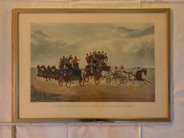 Antike Lithographie "Brighton Day Mails" i