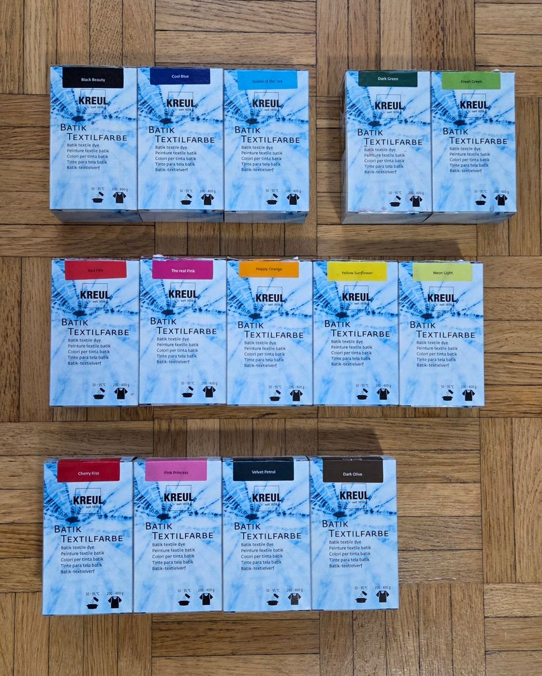 Farben: KREUL Batik Textilfarben Set – Gebraucht aus Brüttisellen von ruebli-fan13 1