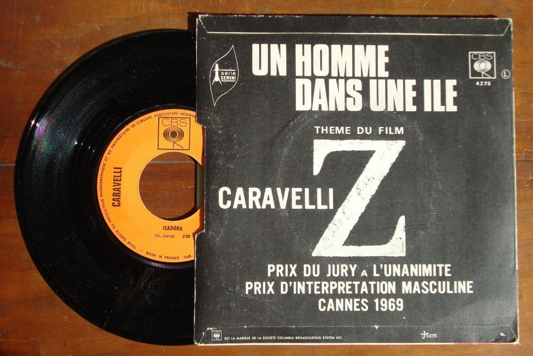 Dischi in vinile: CARAVELLI - ISADORA - Prix Cannes 1969 – Usato da Bern venduto da Uli_10_11 1