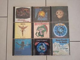 Lot de 9 CD rock Nirvana Deep Purple Def Leppard occasion