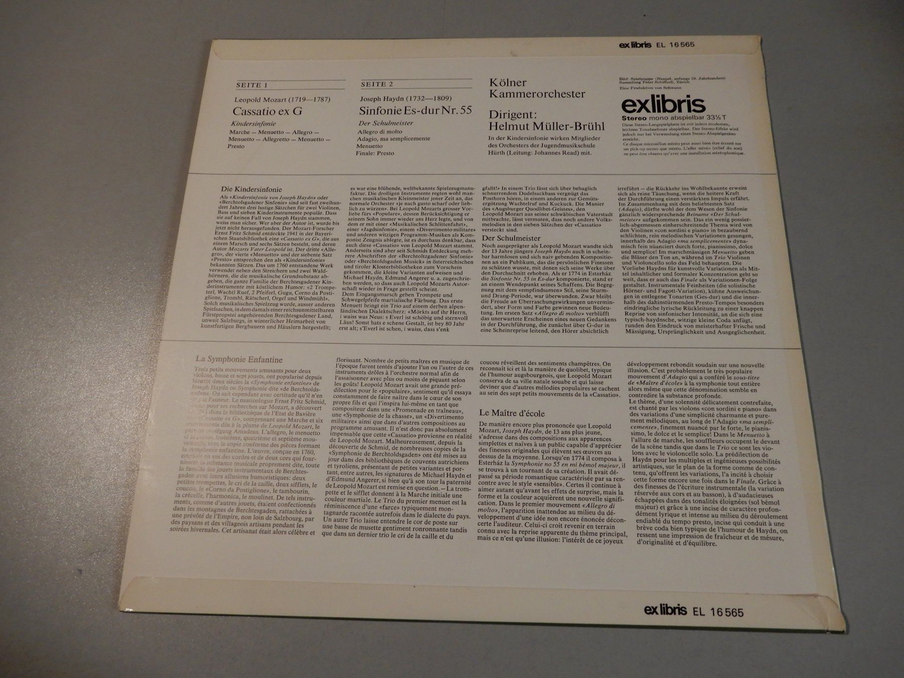Dischi in vinile: Die Kindersinfonie / Der Schulmeister – Usato da Erstfeld venduto da Mario_boe0 1