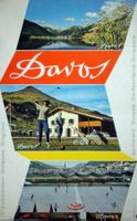 Davos Graubünden Golf Curling Original Plakat