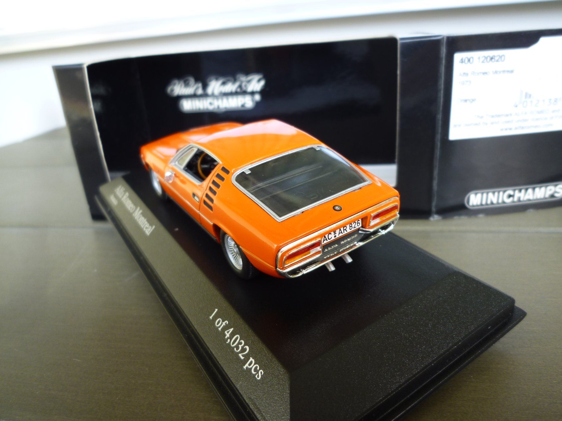Alfa Romeo Modellini d'auto: Alfa Romeo Montreal (1973) – Nuovo e nell'imballaggio originale da Flawil venduto da Imperiosud 3