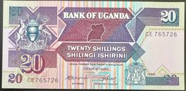 Uganda 20 Shillings 1988 - non circ./unz