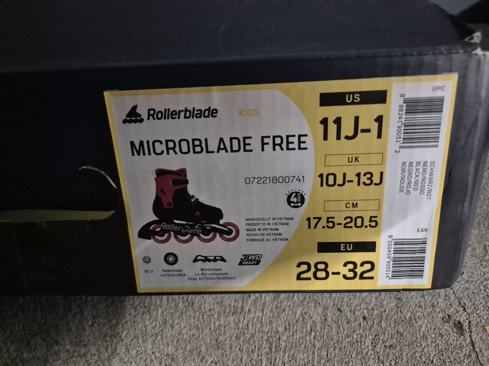 Pattini in linea & Pattini a rotelle: Rollerblade MICROBLADE FREE Grösse 28-32 – Usato da Rüschlikon venduto da rpfeiffer_ll
