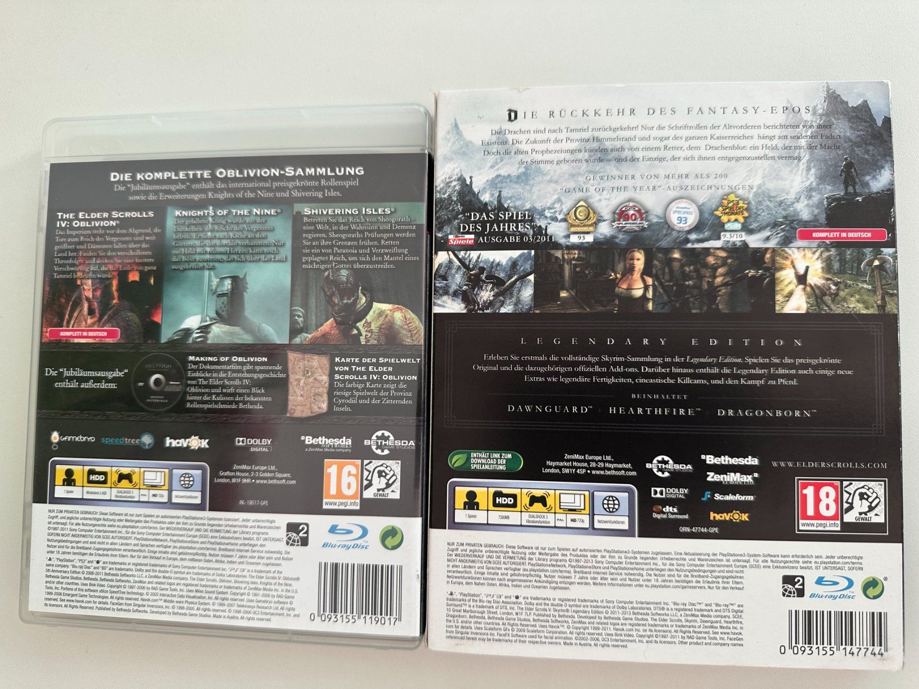 Sony Giochi: Oblivion Skyrim Collection, Sony Playstation 3, PS3 – Usato da Couvet venduto da nay_prh5 3