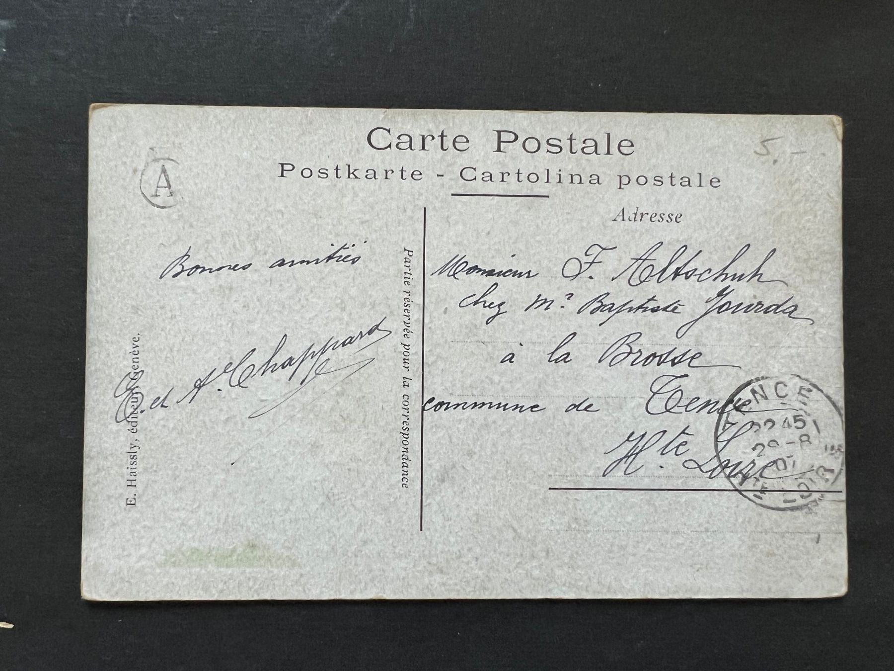 Cartes postales: Postkarte Genf Saint Pierre 1908  (P50) – D'occasion à Hinwil par Sidi4 1