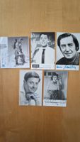 Original Autogramme auf Vintage Postkarten / Fotos (5 St.)