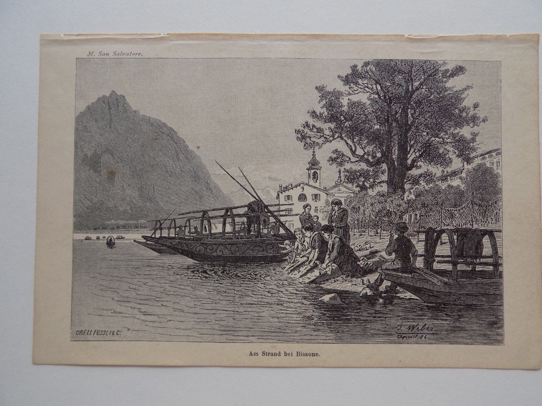 Gravures: Bissone Ticino – D'occasion à Risch par Rischli15