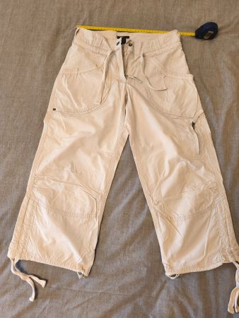 Pantacourt H&M Sport, Beige, Taille 34