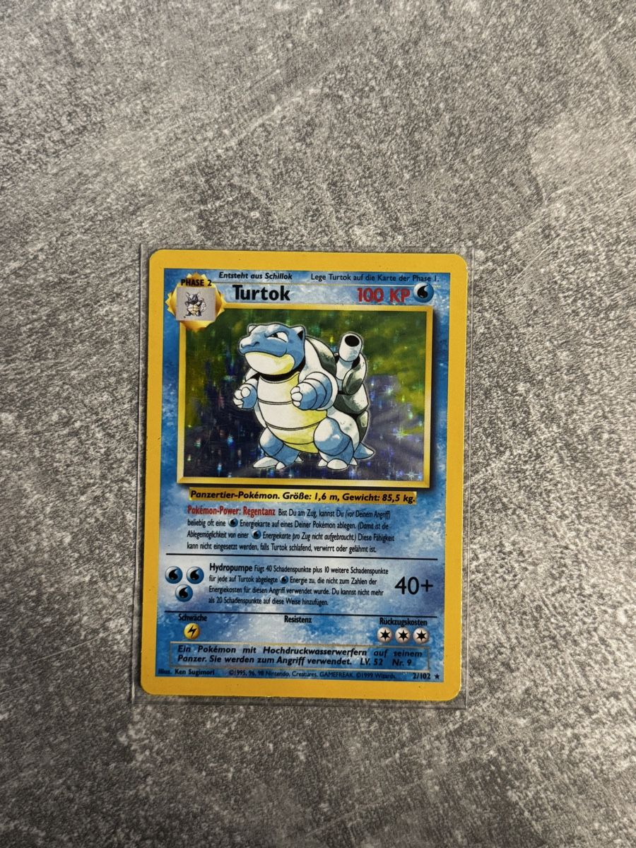 Pokémon Carte collezionabili: 1999 Pokemon Base Set Holo Blastoise Holo 2/102 - PSA ready – Usato da Frick venduto da Son-Goku.CH