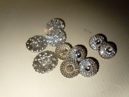 bottoni con strass 10 pezzi