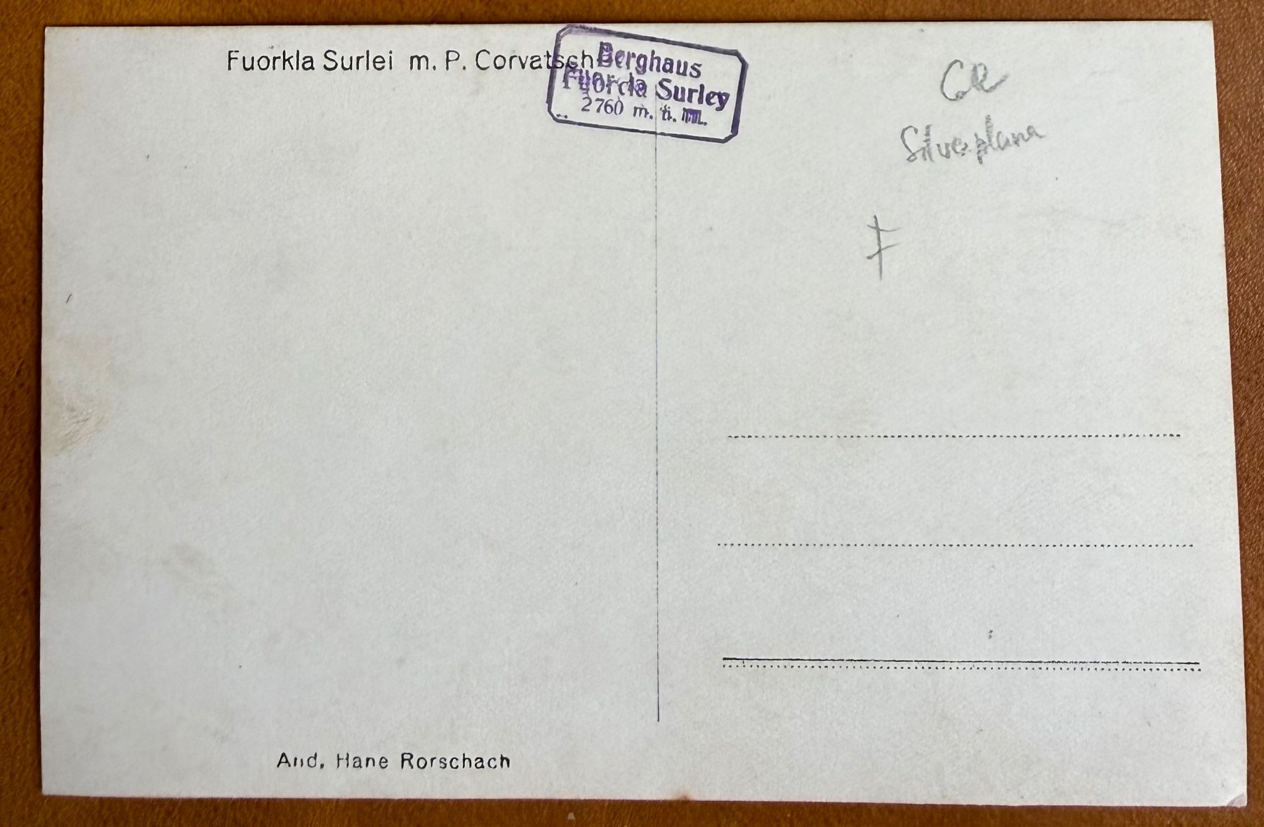 Cartoline postali: Pontresina -  Fuorcla Surley  AK – Usato da Lutry venduto da Ediego 1