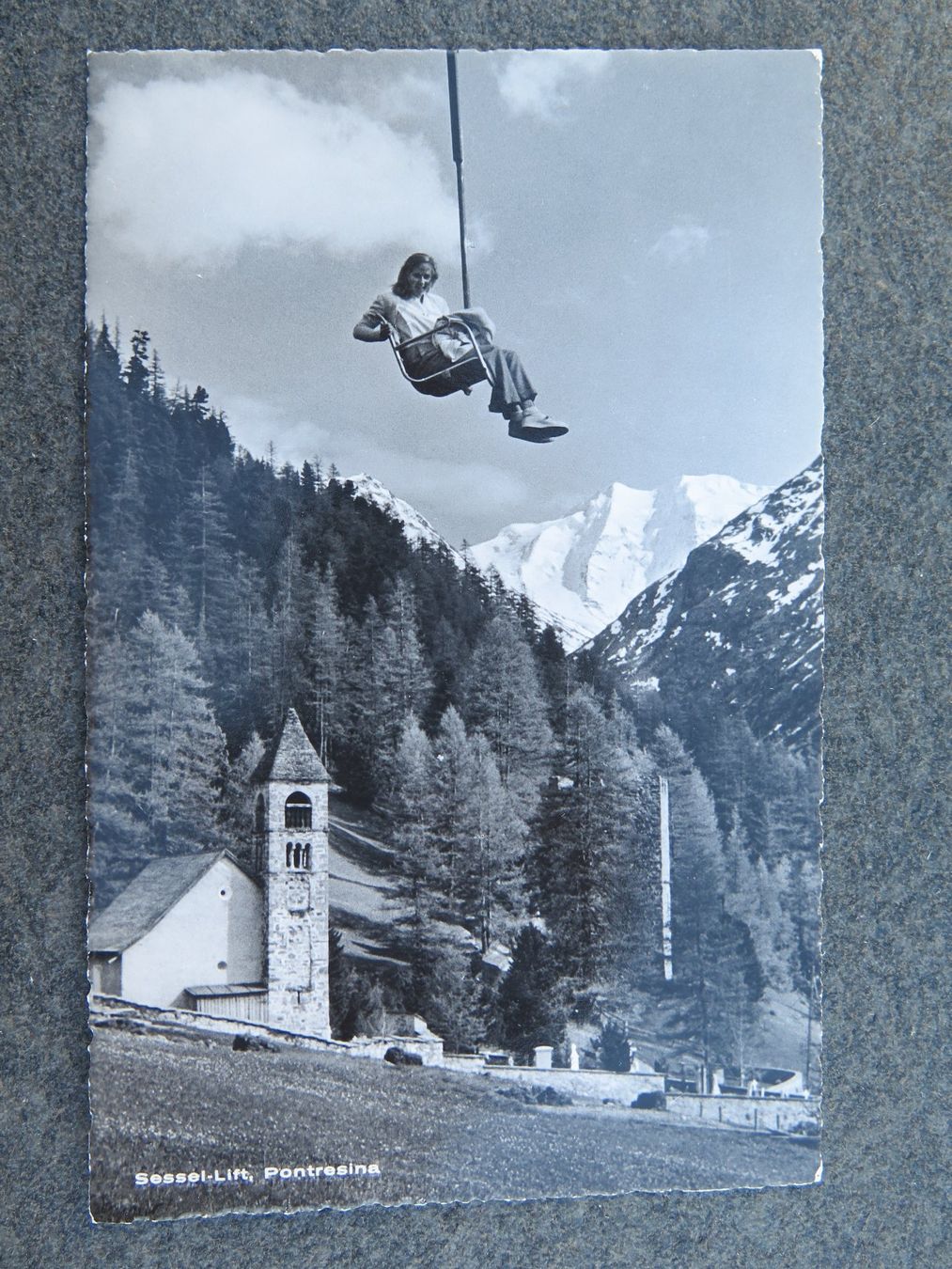 Ansichtskarten: PONTRESINA - SESSELLIFT – Gebraucht aus Wittenbach von lipasal