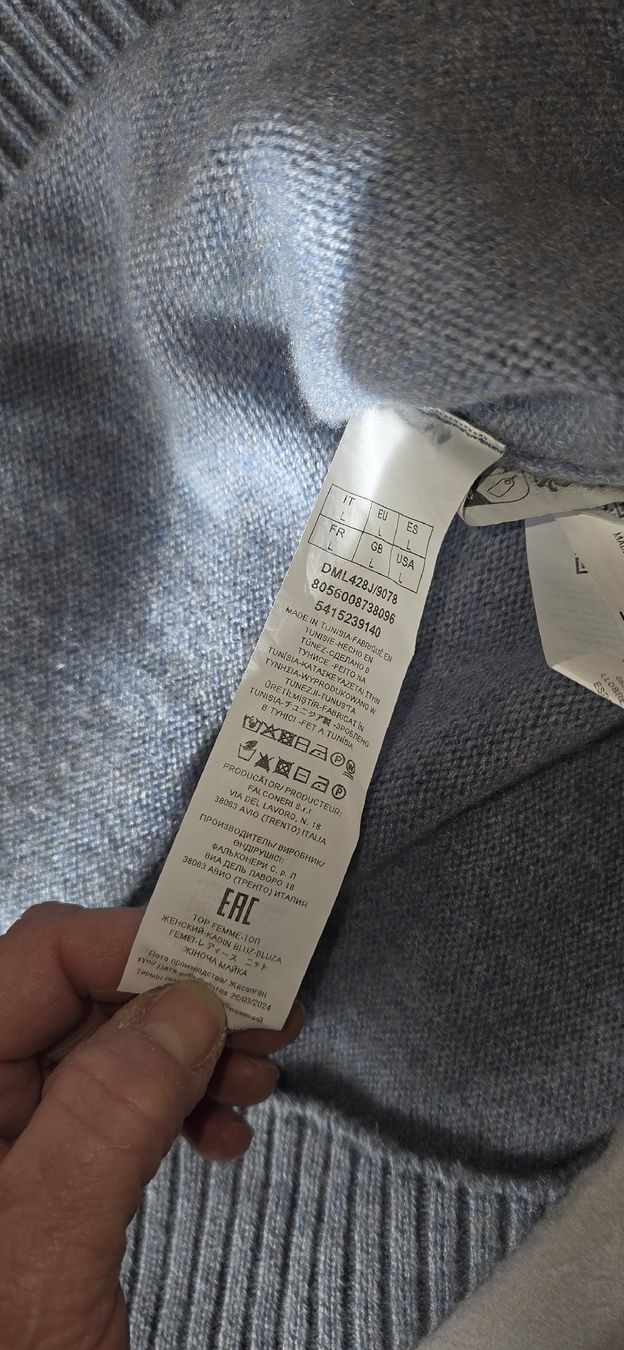 Falconeri Pullover & Sweatshirts: Falconeri Kaschmir Rollkragenpullover, Hellblau, L – Neu (gemäss Beschreibung) aus Busswil BE von Angy1974 5