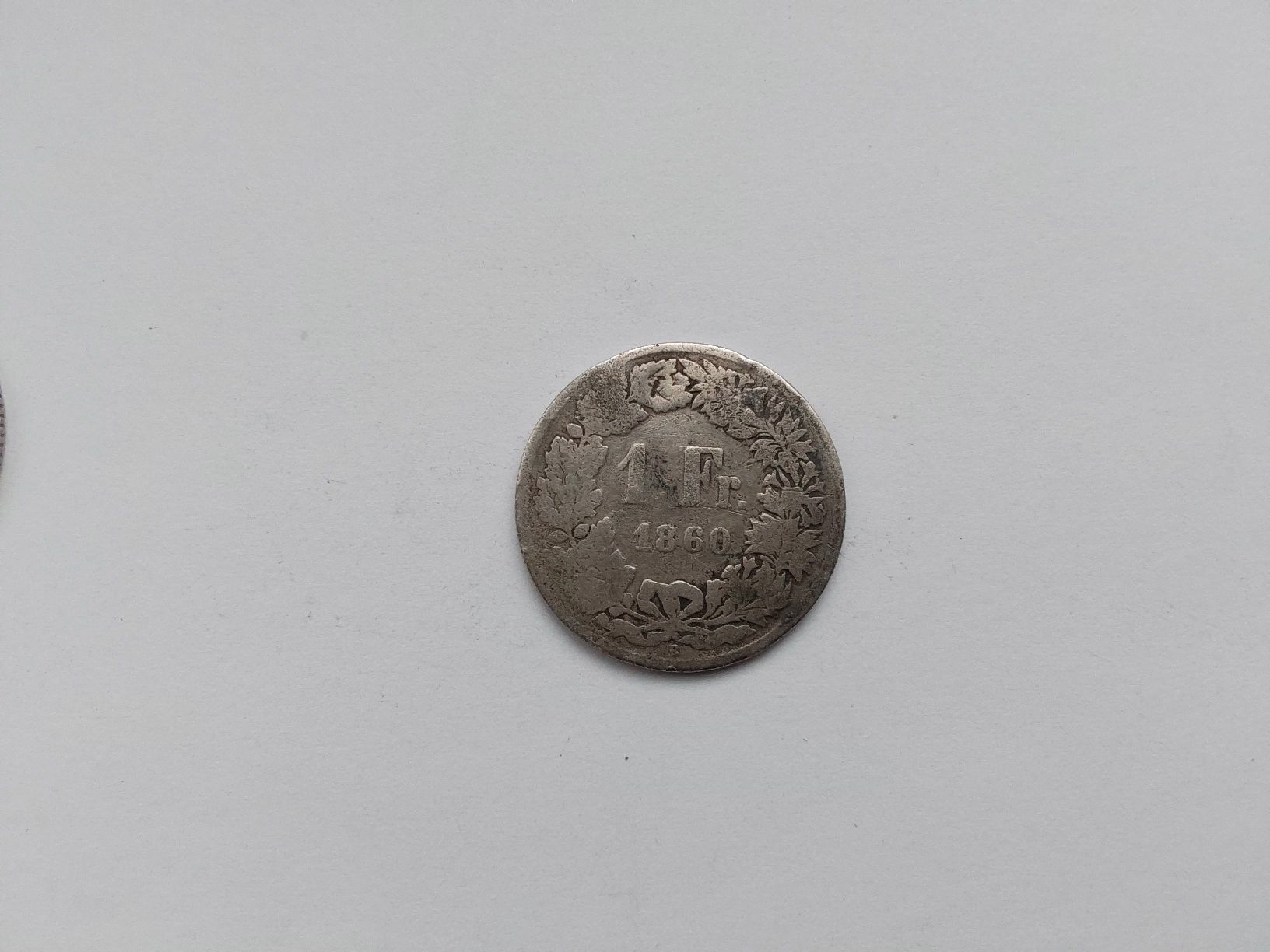 Alle Münzen: 1 Franken 1860 – Gebraucht aus St. Gallen von aha_2prr