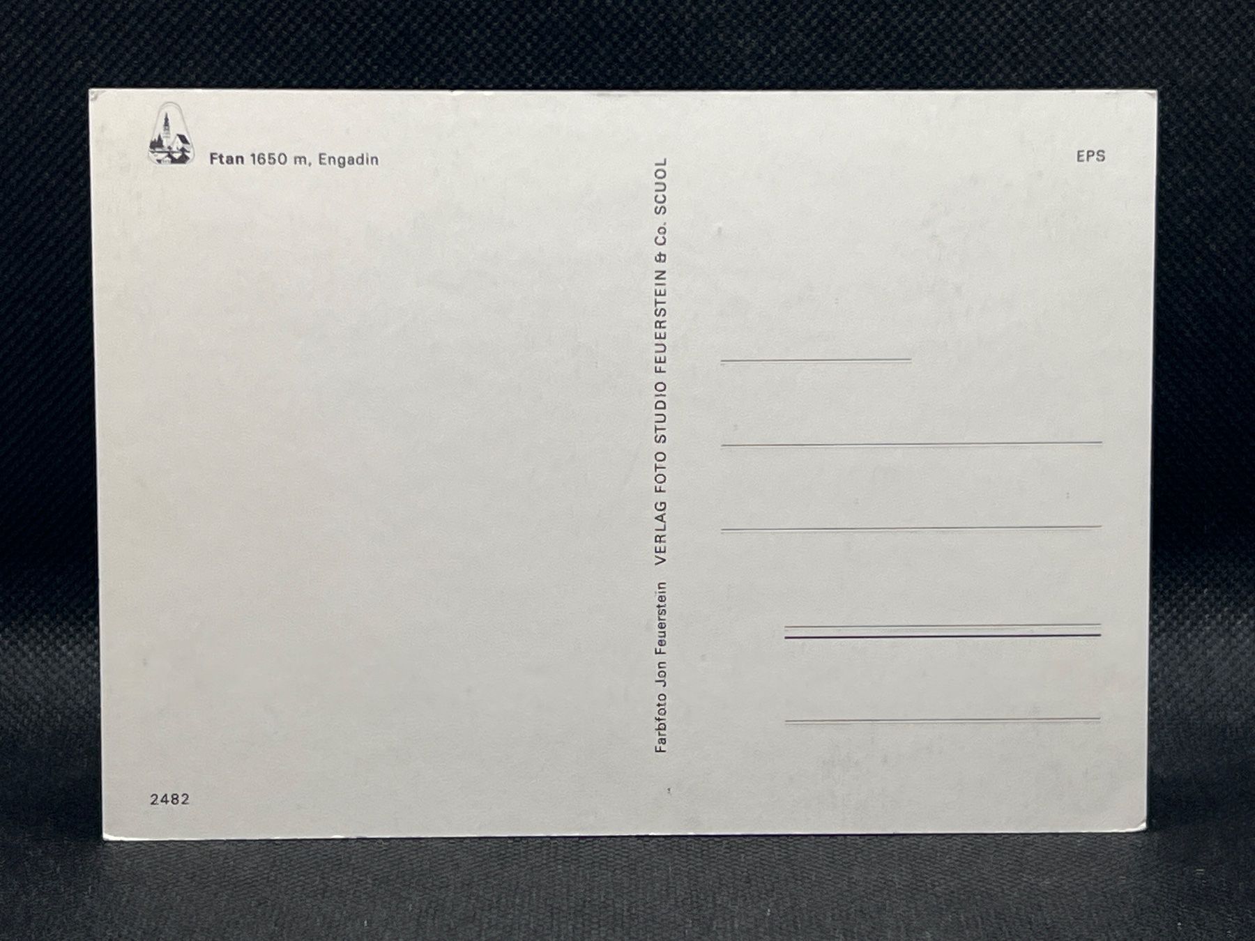 Cartoline postali: Ftan 1650m, Engadin – Usato da Widnau venduto da Brusi9 1