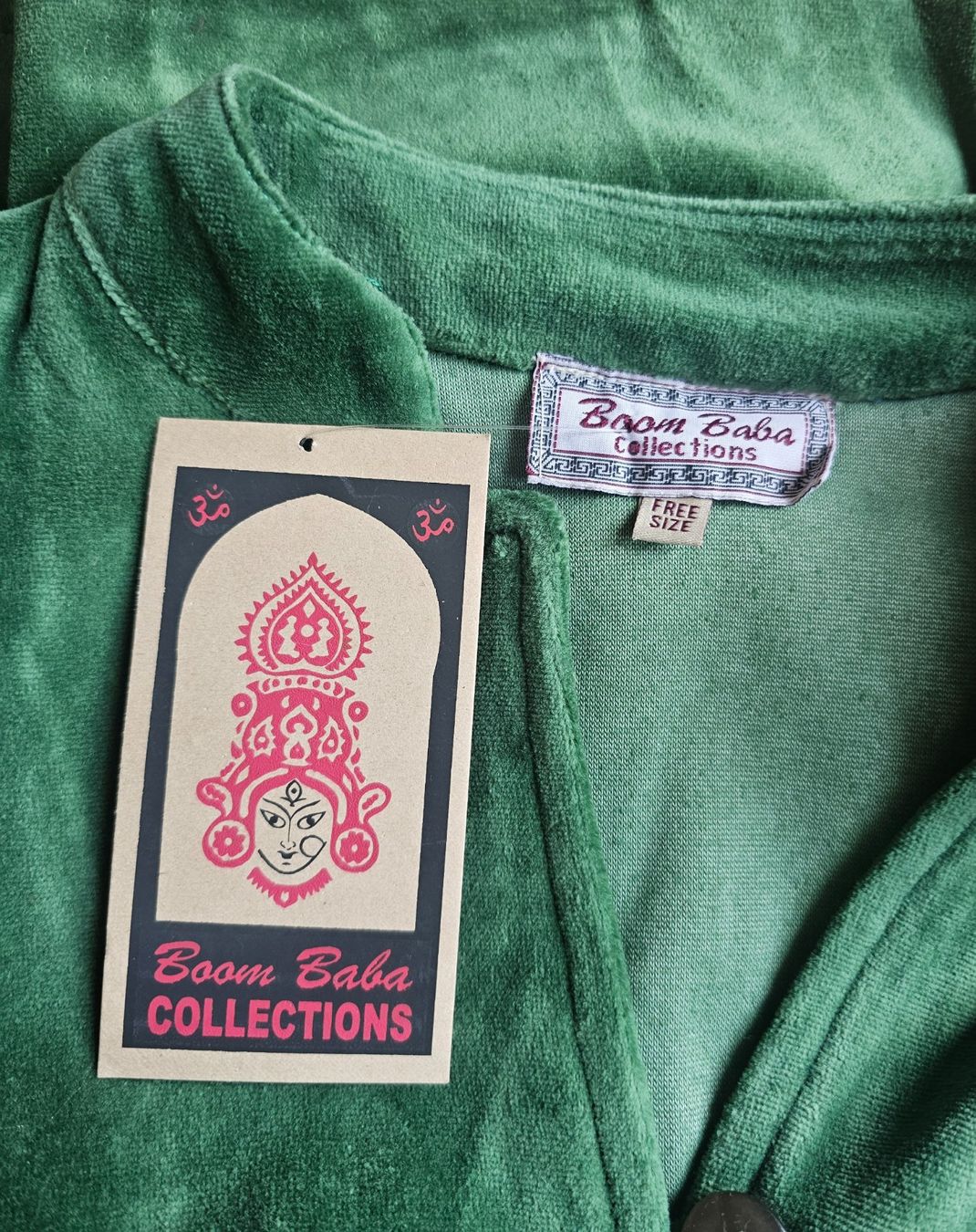 Boom Baba Camicette: NEU! BOOM BABA Bluse / Blazer Samt ca. S/M Goa Hippie Boho – Nuovo (secondo la descrizione) da Füllinsdorf venduto da Sunnebliemli7 2