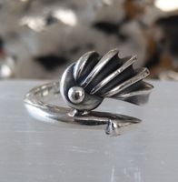FLIPPIGER RING IN 925 SILBER