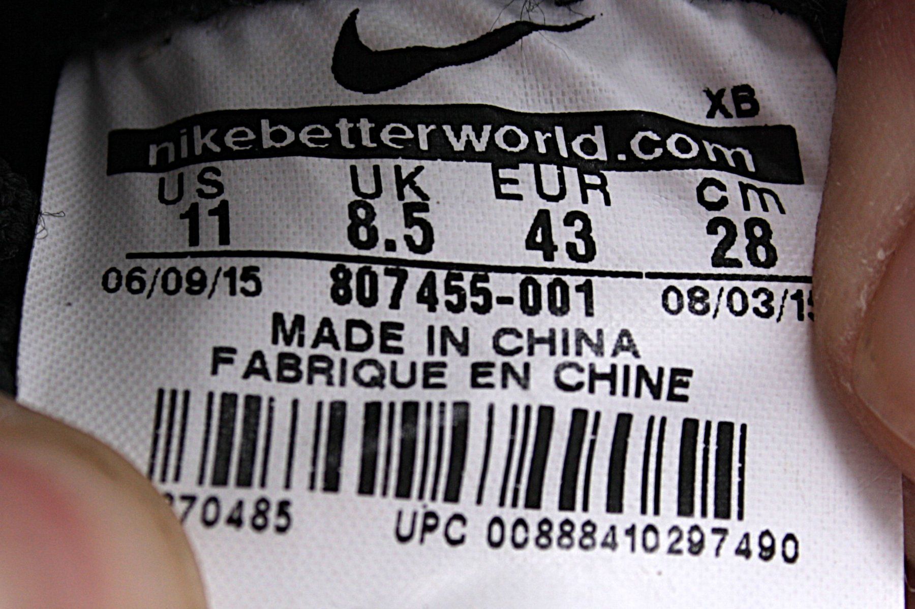 Nike Herrenschuhe: NIKE Sneaker schwarz – Gebraucht aus Zollikofen von Restwert_Zollikofen 5