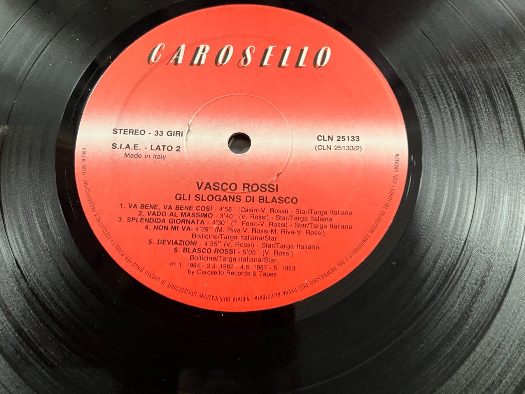 Dischi in vinile: Vasco Rossi – Usato da Aarwangen venduto da Jukebox3 7