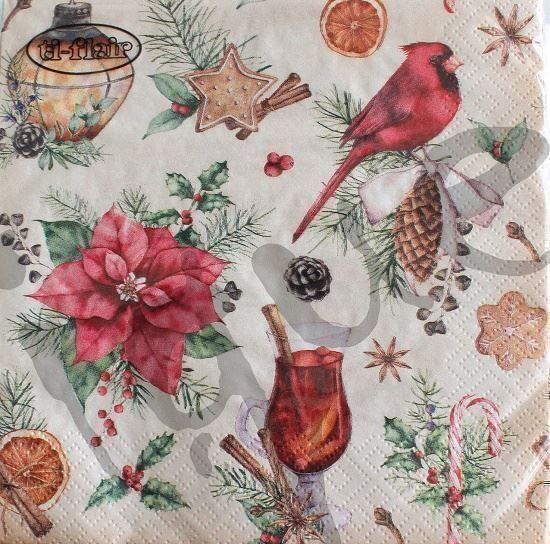 Tovaglioli: Serviette mulled wine (1431) 2Stk. – Nuovo (secondo la descrizione) da Schlatt TG venduto da kreativ-atelier