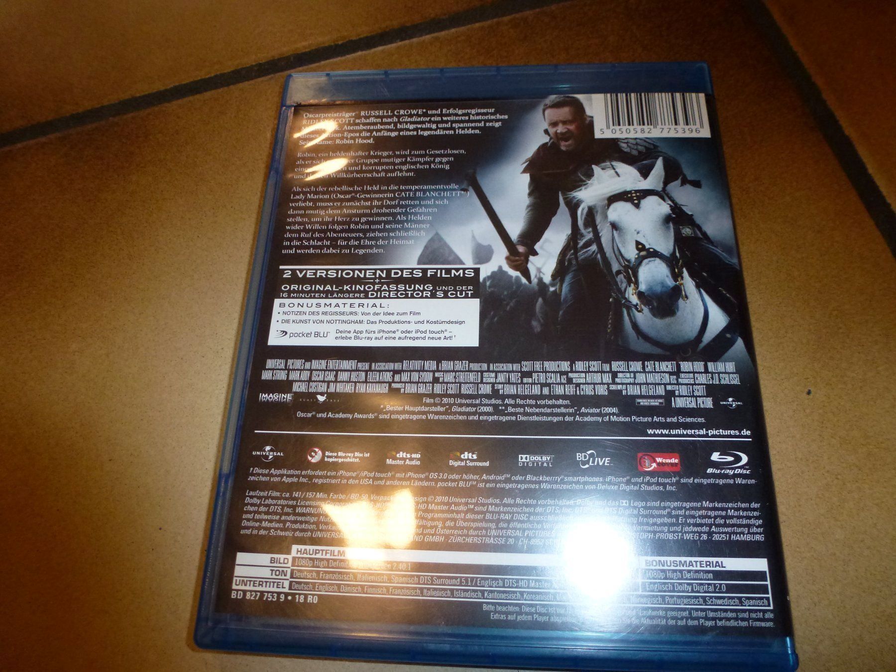 Tutti i DVDs: Robin Hood BLU-RAY – Usato da Olten venduto da Disc-Verkauf 2