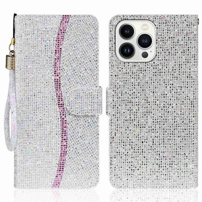 Covers & Schutzfolien: iPhone 14 Pro Max Handy Hülle - Glitzer Leder Bookcover – Neu und originalverpackt aus Luzern von LuzernVerkauft