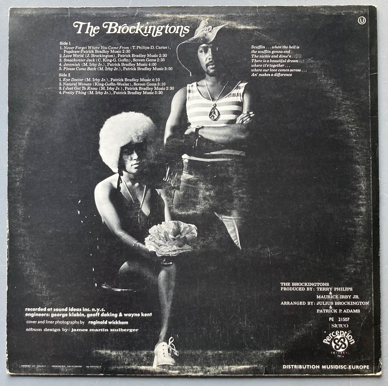 Schallplatten: THE BROCKINGTONS - THE BROCKINGTONS – Gebraucht aus Poliez-Pittet von Newtown-Records 1