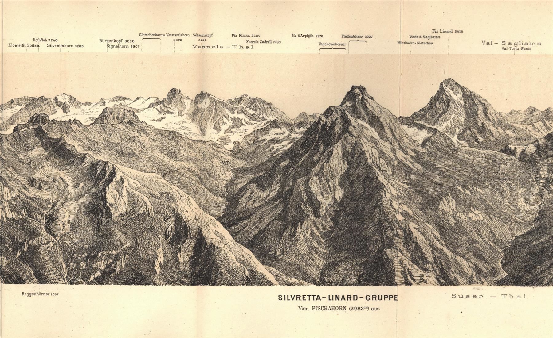 Landkarten & Atlanten: Silvretta Linard Panorama – Gebraucht aus Rafz von Helvet32