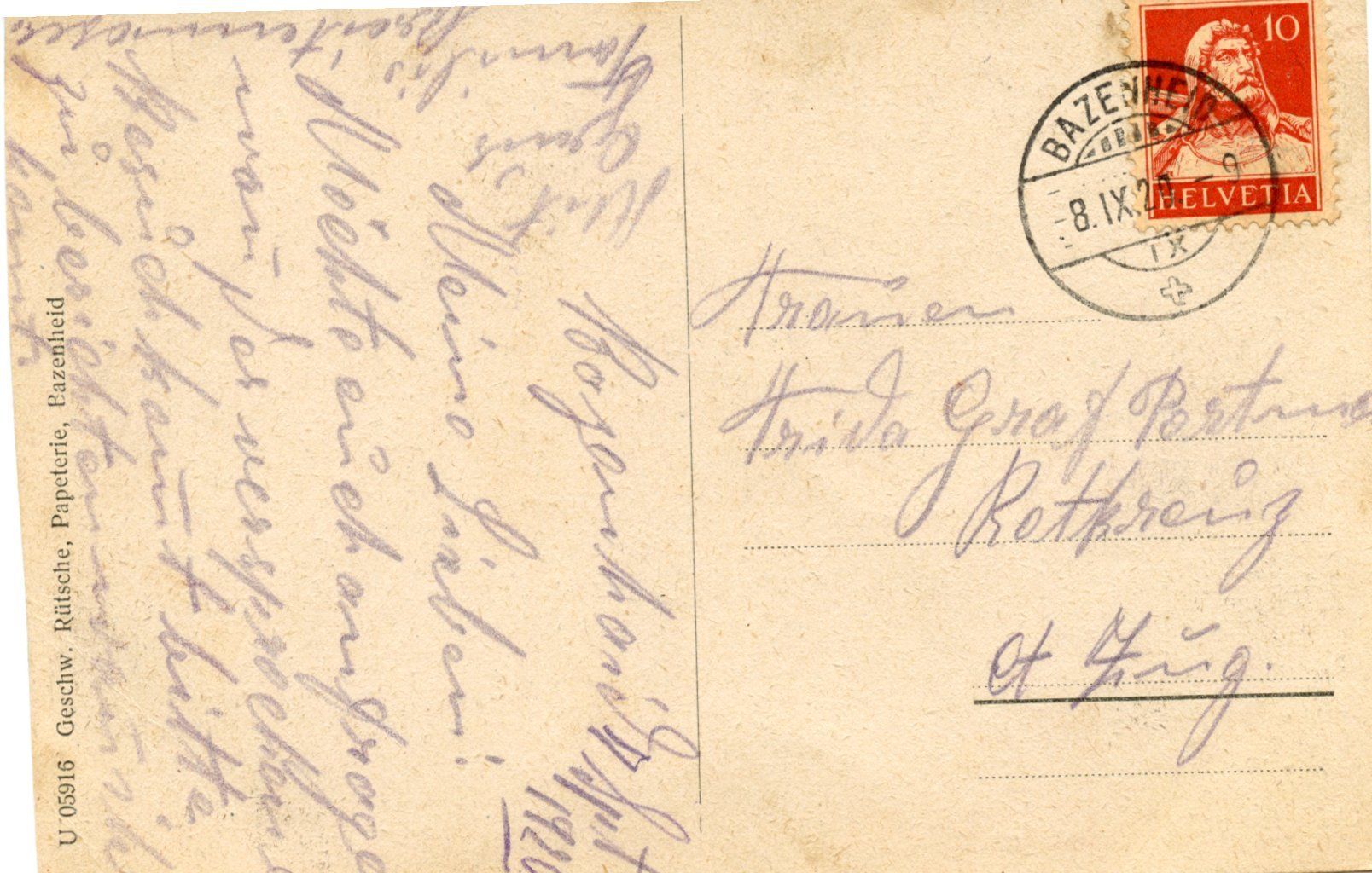 Cartoline postali: AK Bazenheid – Usato da Ruggell venduto da spalkur42 1
