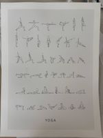 Yoga Poster Kunskapstavlan, 30x40cm, neuwertig