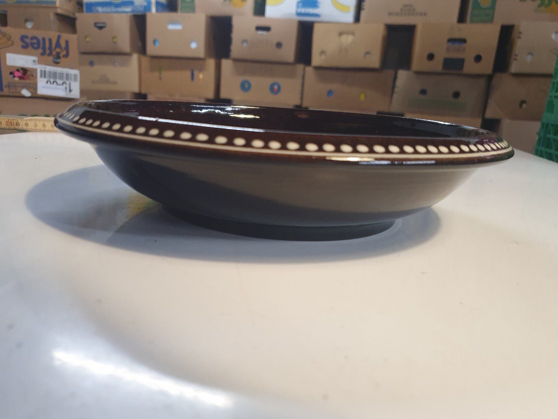 Assiettes: Dekoteller braun 25 cm Durchmesser – D'occasion à Zürich par loosebone 1