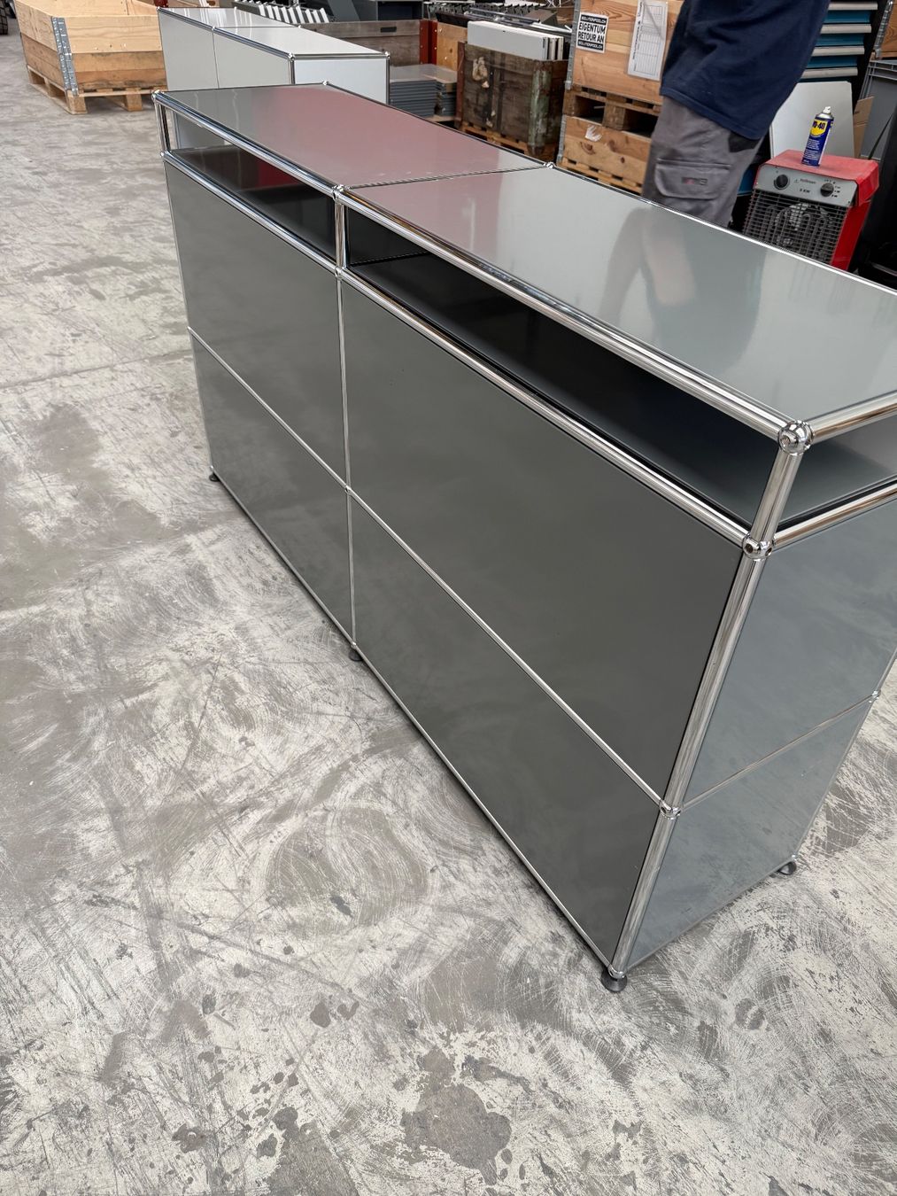 USM Étagères: USM Haller Sideboard 2x3 Mittelgrau Top Zustand – D'occasion à Balsthal par Designhaus.Schmitt 5