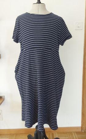 Kleid dunkelblau 46 Baumwolljersey