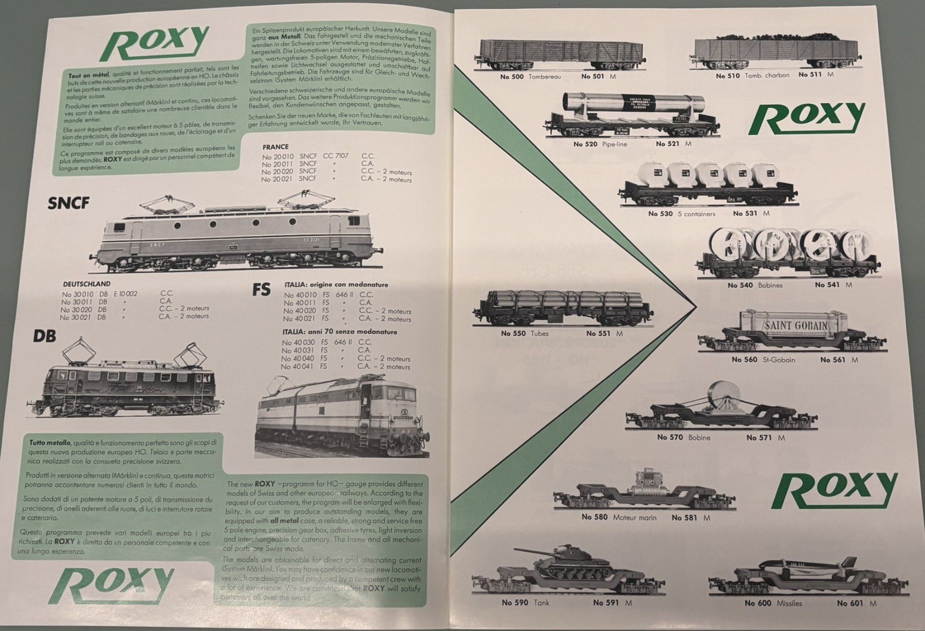 Metropolitan Modellini di ferrovie: 1985 METROP + ROXY  HO HÄNDLERKATALOGE – Usato da Sion venduto da lol_98vj 6