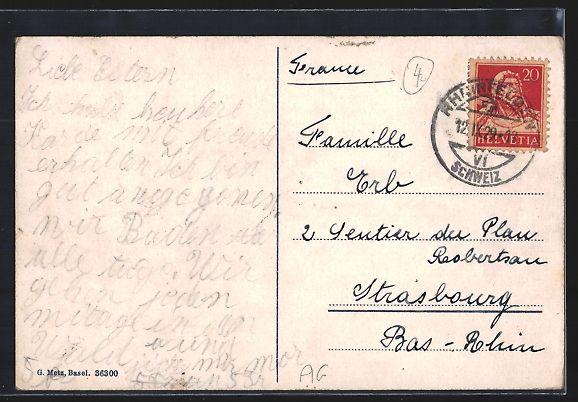 Cartoline postali: Rheinfelden, Sanatorium aus der Vogelsch – Usato da Berlin venduto da bartko-reher 1