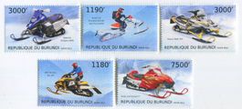 Briefmarken "Motorschlitten". Burundi.