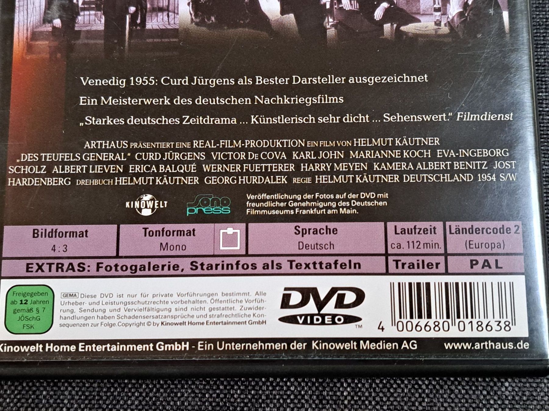 Alle DVDs: DVD Des Teufels General, Arthaus Edition, 1955 – Neu (gemäss Beschreibung) aus Unterseen von Kanica 4