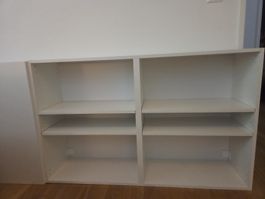 Regal weiss 4 Fächer nach Wunsch mit Türen