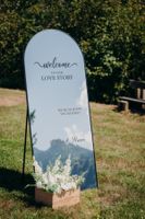 Spiegel mit Beschriftung für Hochzeit
