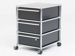 USM Rollcontainer in Graphitschwarz