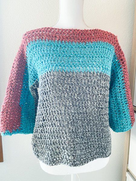 Maglioni & Felpe: Gehäkelte oversize Pullover Pulli melange mix – Nuovo (secondo la descrizione) da Carabbia venduto da katiamandelli 6
