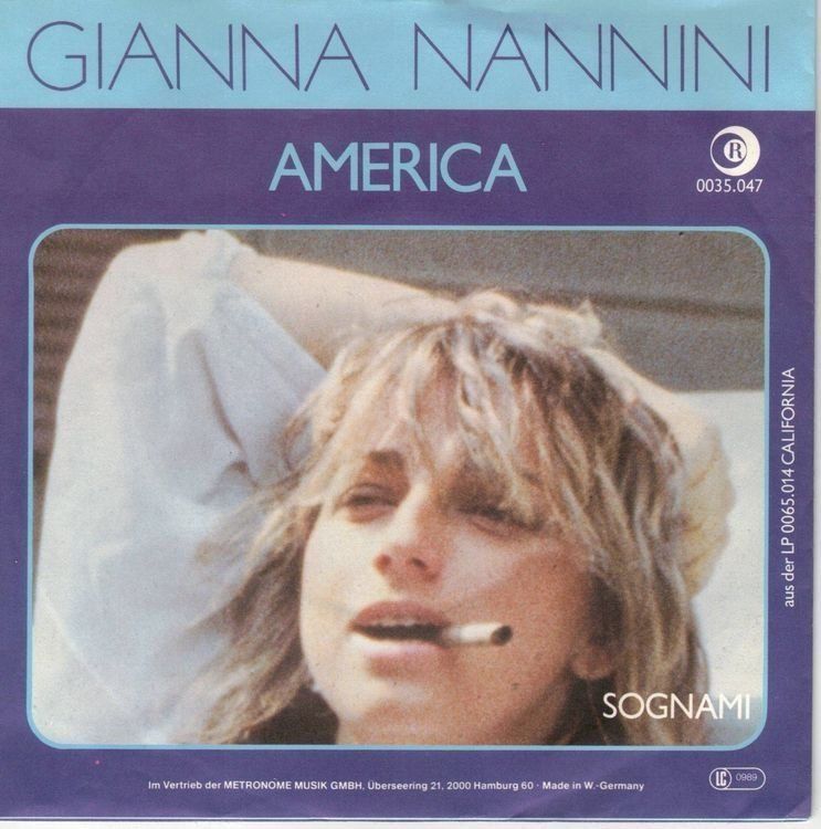 Dischi in vinile: Gianna  --  Nannini  --  America  Single7 – Usato da Rheinau venduto da thespecials