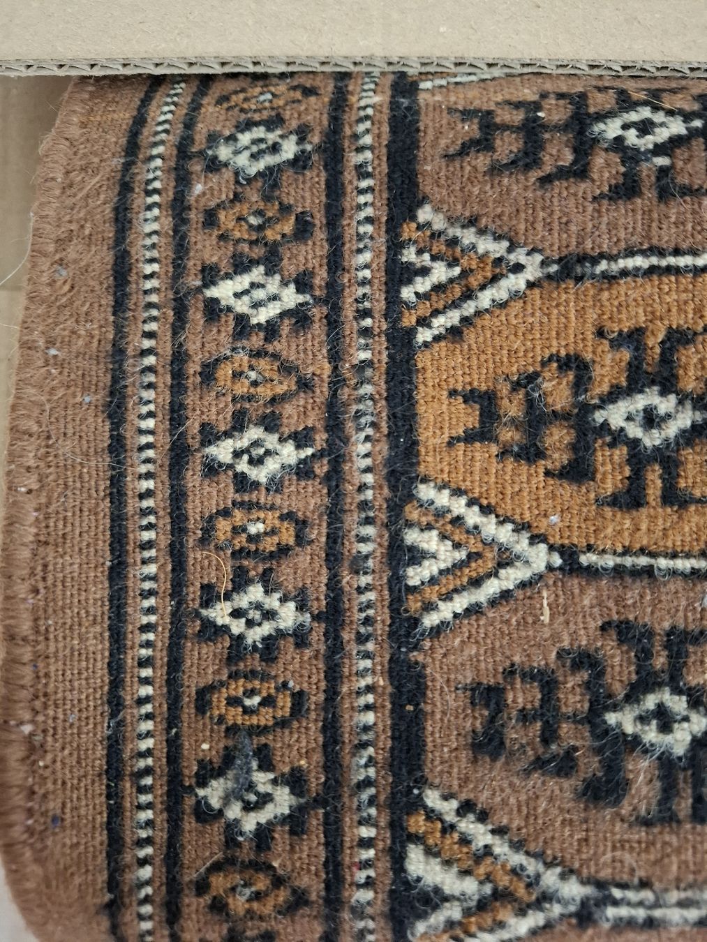 Tapis: Handgeknüpfter Teppich beige braun – D'occasion à Arnegg par Seesicht64 1